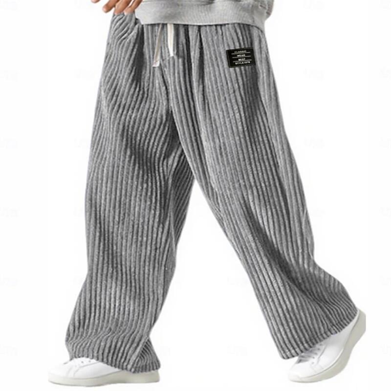 Men's Corduroy Drawstring Casual Pants