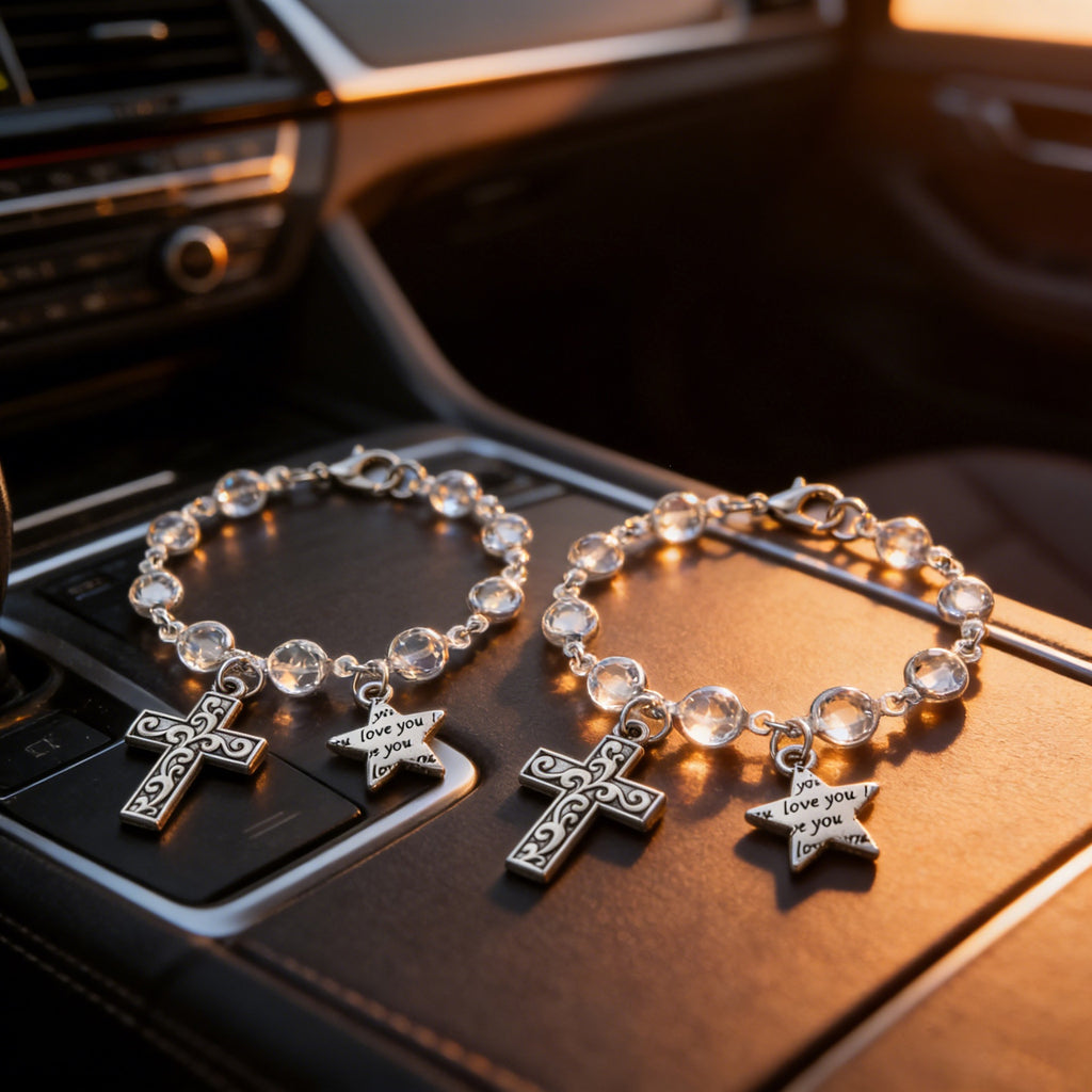 Alloy Feather Cross