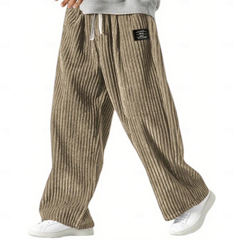 Men's Corduroy Drawstring Casual Pants