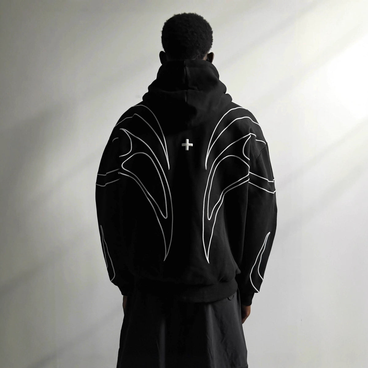 Embroidered Fleece Hood