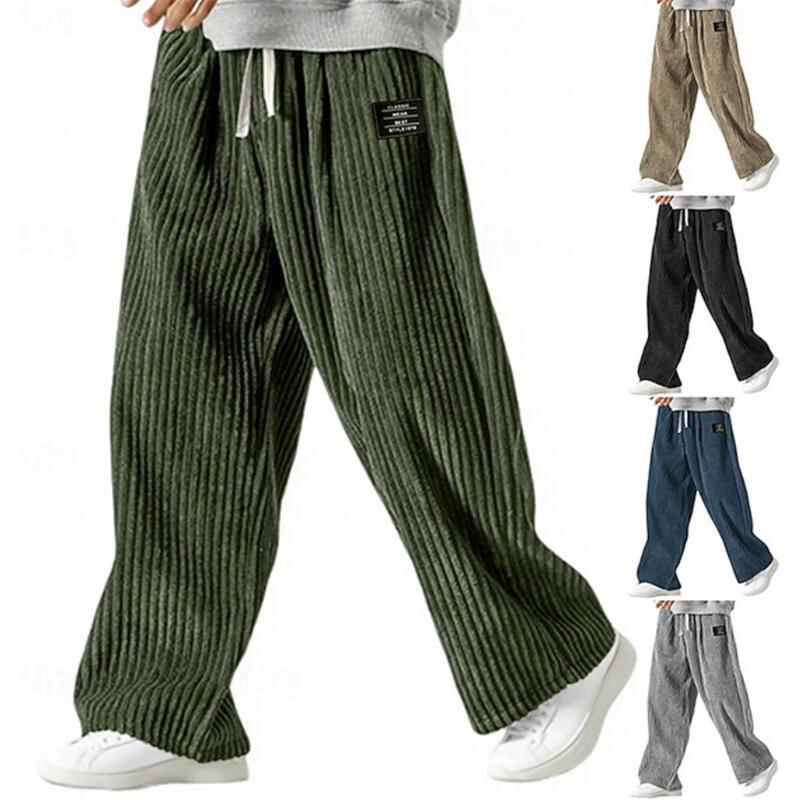 Men's Corduroy Drawstring Casual Pants
