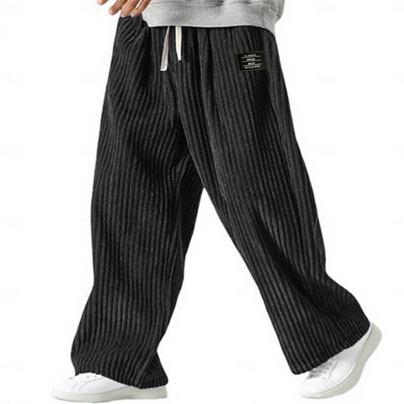 Men's Corduroy Drawstring Casual Pants