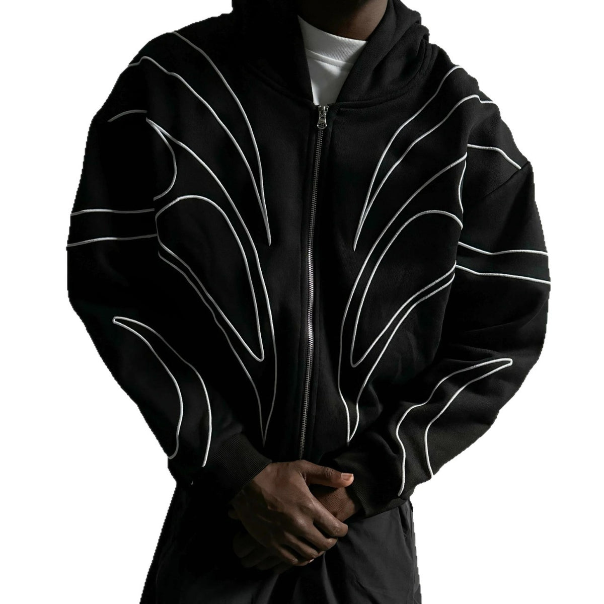 Embroidered Fleece Hood