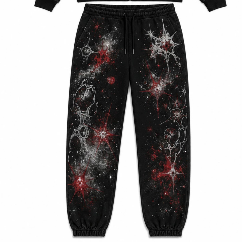 Print Hooded Zipper Sweatshirt