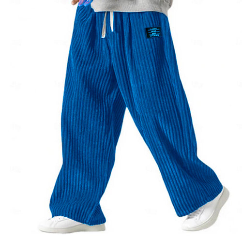Men's Corduroy Drawstring Casual Pants