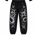 Print Hooded Zipper Sweatshirt